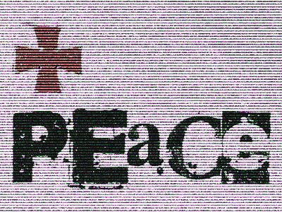 Peace animation gif glitch graphics grunge noise typography