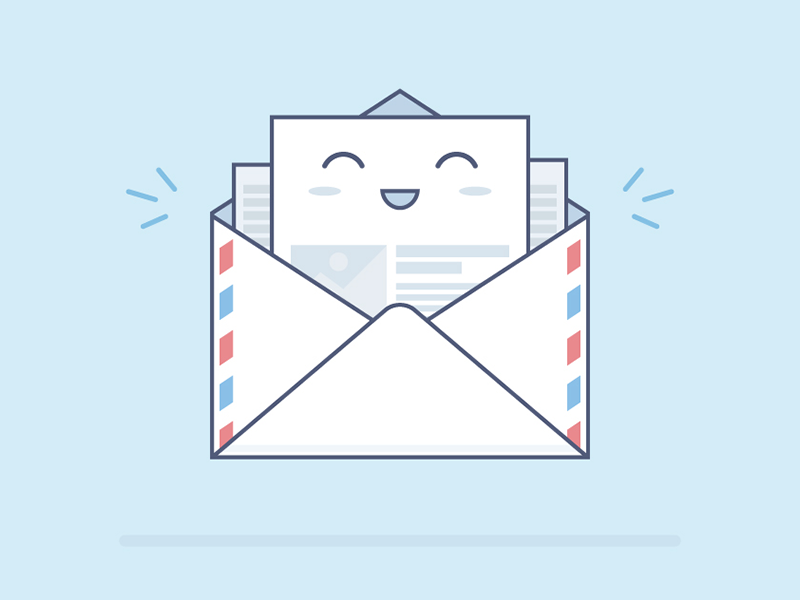 The message is coming deliver fireart fireart studio flat illustration mascot message smile web