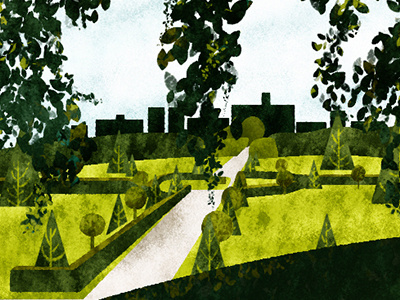 IMMA garden background dublin garden grass green ireland landscape nature trees