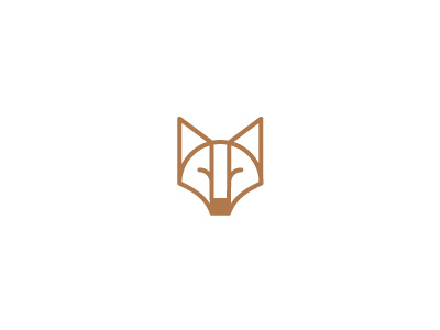 Fox animal fox icon logo minimal simple