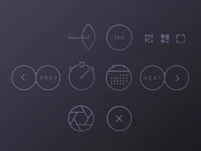 photography website icon set calendar close flat icons icon icon set iso minimal next photofolio photography prev shutter