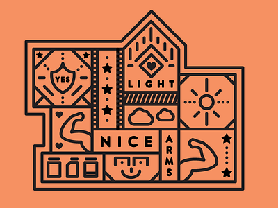Nice Arms arms illustration line art packaging