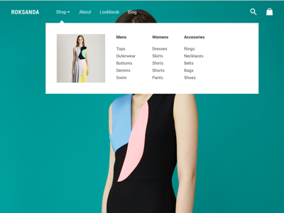 Roksanda ecommerce fashion shop