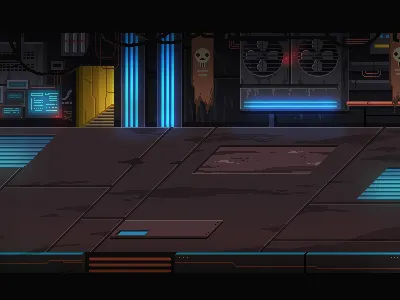 Halcyon 6 Ground Combat Background background concept gameart gamedev halcyon6 illustration pixelart scifi