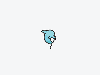 mastercoder logo concept coloured code coding curly bracket dolphin fish line art modern school simple