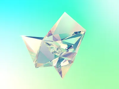 Refraction abstract c4d diamond facets glass refraction shine
