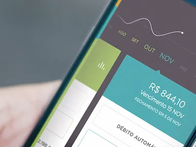 Analytics Exploration analytics bank bill chart credit card finance fintech graph mobile nubank payment stats