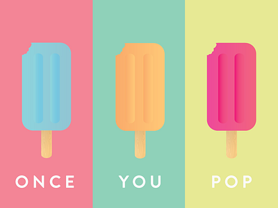 The fun don't stop. brandon illustration popsicle summer sweet sweets