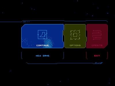 MegaSphere main menu gamedev menu motion pixel art