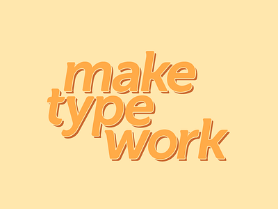 Creating Type custom depth experiment illustrator lettering photoshop type typography