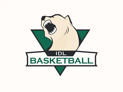 Basketball team logo basketball bear design logo yuhan