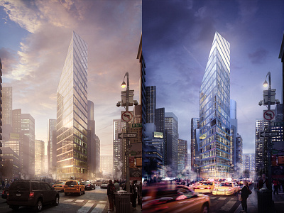 Tower Building 3d 3dmax archviz ny photoshop skyscrapers tower vray