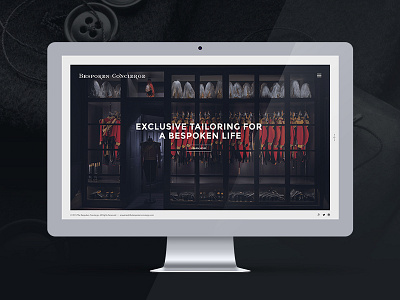 Bespoken Concierge elegant fashion professional web design