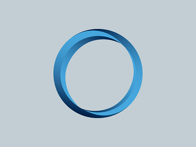 Entrepreneur Non-Profit circle continuous gradient icon mark spiral