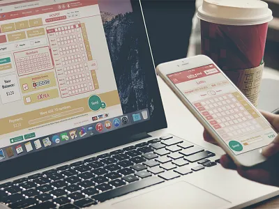 Web & Mobile interface for Lottery service app clean interface lotto ui ux website