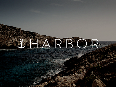 Harbor Logo anchor baby bag branding diaper harbor infant logo nautical ocean pacifier sea