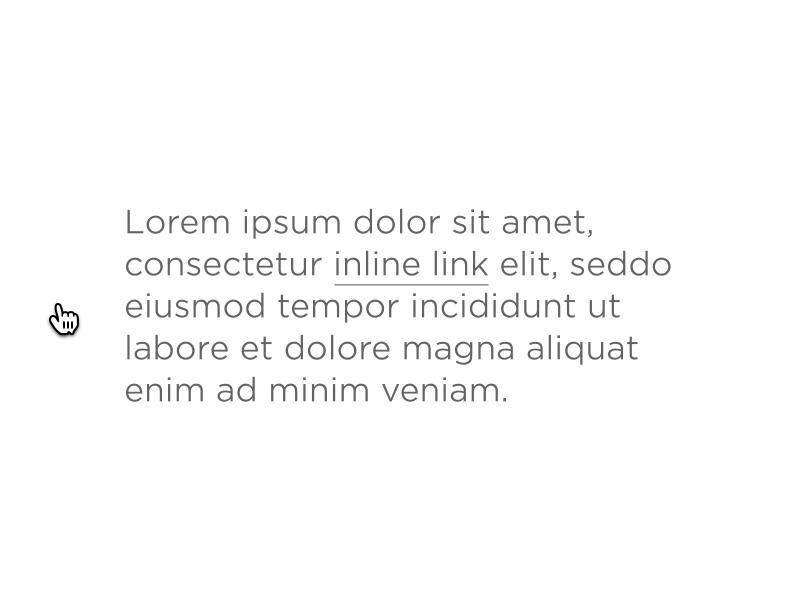 Inline link Hover Interaction animation custommade gif gotham hover inline link interaction interface line link ui underline