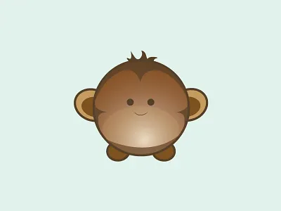 Monkey animal cute design illustration monkey vector