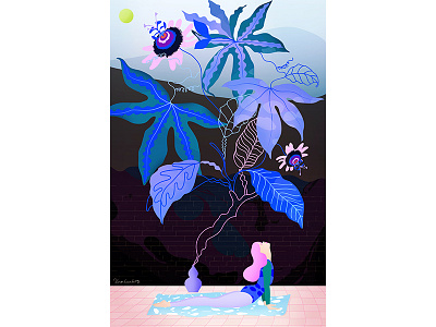 yoga girl sun yoga