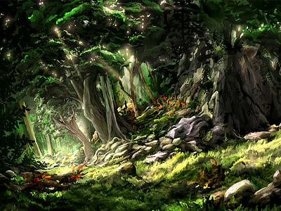 Openforest forest jungle landscape treest