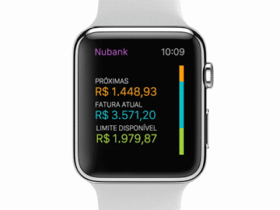 Nubank Apple Watch - App analytics apple bank finance fintech gif nubank prototype video watch wearable