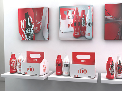 Coke shelves 3d c4d