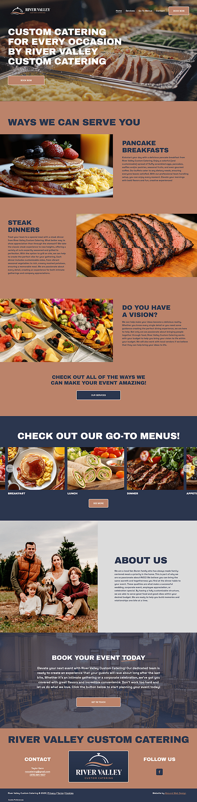 River Valley Custom Catering css javascript squarespace squarespace web designer squarespace website web design web developer webdesign websites