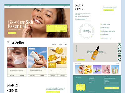 Skincare Landing Page app beauty brand website template beauty product listing beauty shop beauty website design beauty website tamplate best beauty website designs 2025 cosmetics website dribbble beauty ui inspiration ecommerce glowing skin tips k beauty landingpage organic beauty products shop skincare skincare products ui vitamin c skincare wesbsite