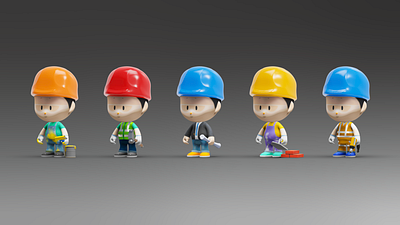 江苏华建IP形象设计 HUA-JIAN Boy IP Design 3d branding