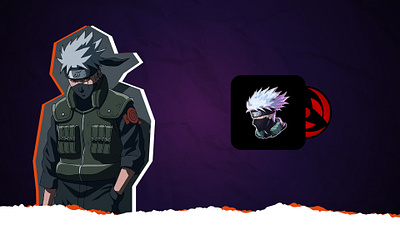 Thumbnail design Kakashi Theme graphics design illustration motion graphics photoshop