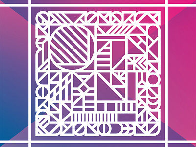 Griddedddd daily geometric linework pattern