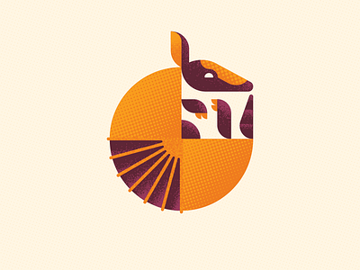 Lil' Dill animal armadillo ben stafford desert geometric illustration texas texture