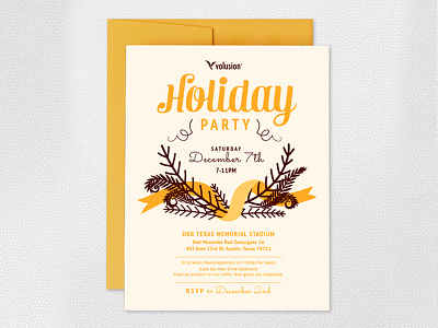 Holiday Invitation greeting card holiday invitation party print volusion