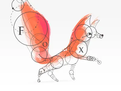 Fox animal illustration vector