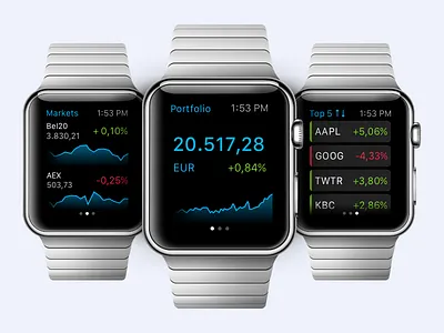 Apple Watch trading app app apple applewatch chart graph iphone trading watch