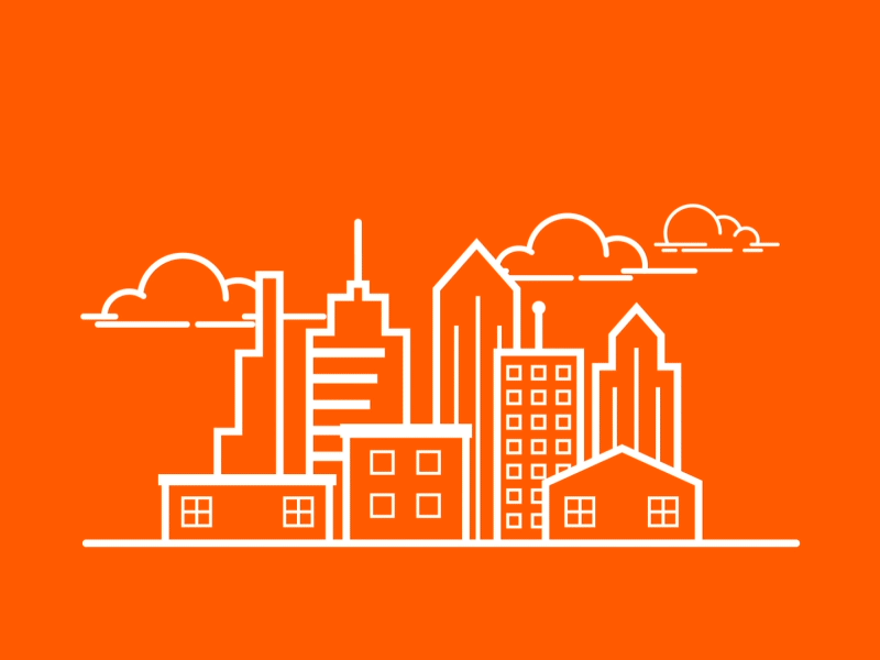 City Build building city cityscape cloud loop skyscraper