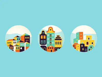 Houses [ Icons ] adline brassai building design house icon icons print design szende
