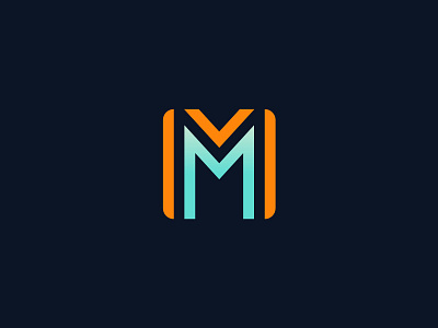 MM 2 block double logo m mark mm rounded square type