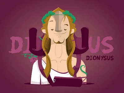 Dionysus - Greek Gods Series god greek illustration sic wine