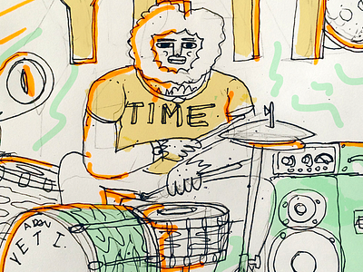 Adan Yeti drum music psychedelic sketche