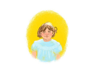 Family Portrait bright family illustration toddler