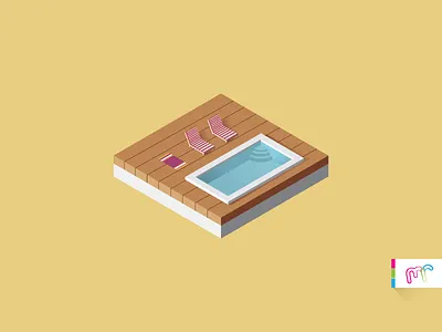 Isometric Pool Day debut game isometric pool summer