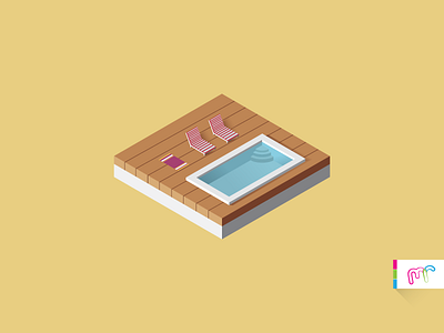 Isometric Pool Day debut game isometric pool summer