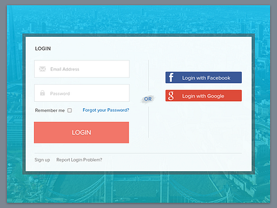 Login Form background clean facebook form google login sign in sign up