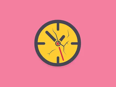 Tick Tock of the Clock clock design illustration minimalism time