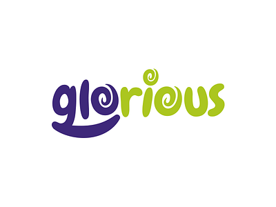 Glorious playful smiley typography