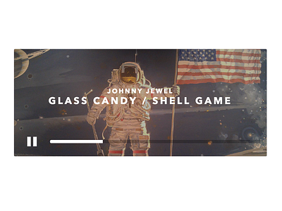 React SoundCloud Player glass candy minimal music player react.js soundcloud white