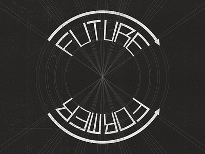 Future Former band chappo constructivist future grid illustration lettering radial shirt space texture