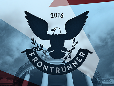 FrontRunner logo and branding banding brand democrat identity ios logo politics republicans