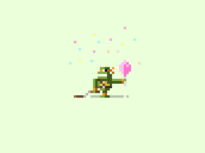 Let's party!! 8 bit michelangelo pixel pixel art tmnt